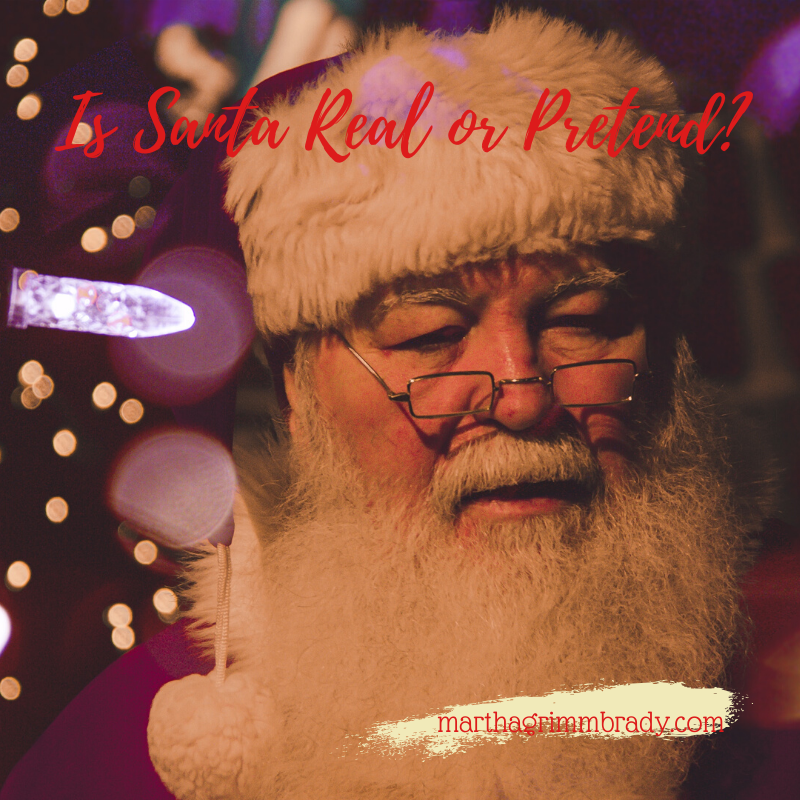 How did I reply many years ago when my daughter asked me, "Is Santa real or is he pretend?" In fact, which Christmas stories are real, which are pretend. We need to know. #santa #Christmas #realvspretend