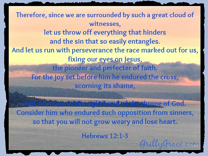 THROW OFF ALL THAT HINDERS…