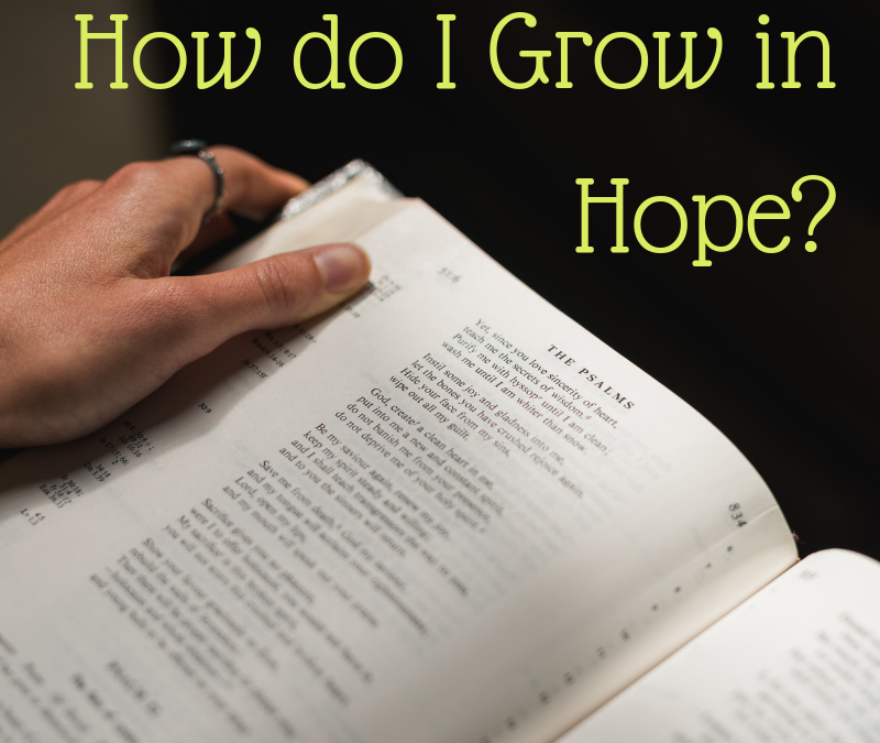 HOW DO I GROW IN HOPE?…
