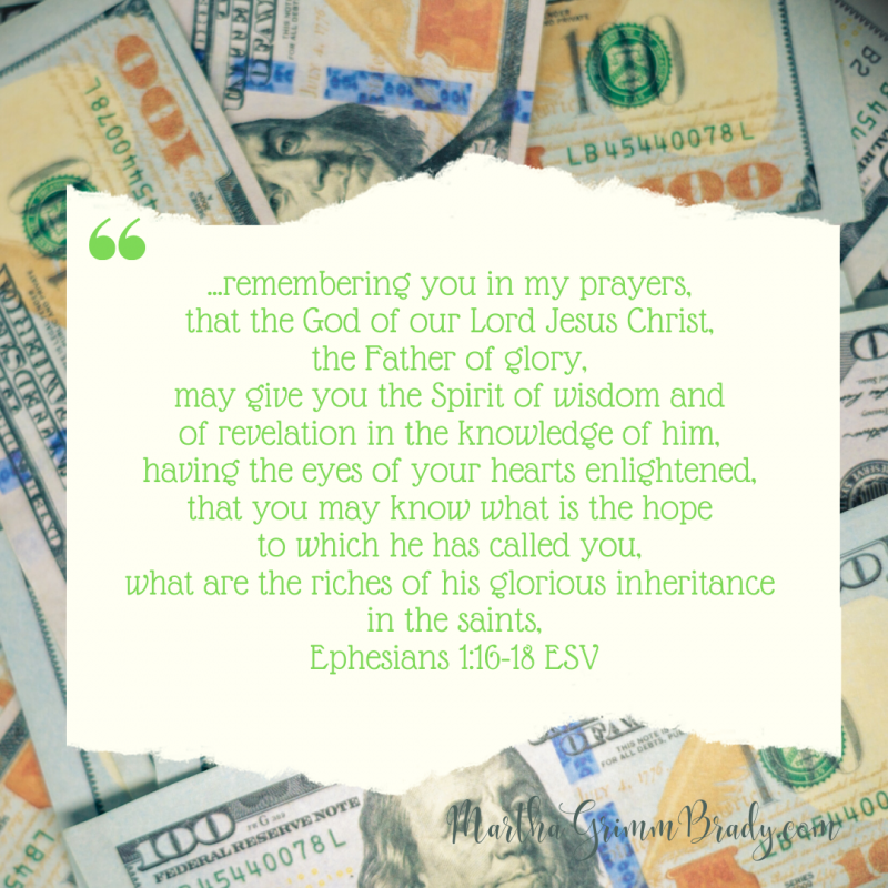 Only GOD can open your eyes to the glorious inheritance you have as a Christian. Read it here in Ephesians. #resurrectionpower #supremeGod #gloriousinheritanceinChrist
