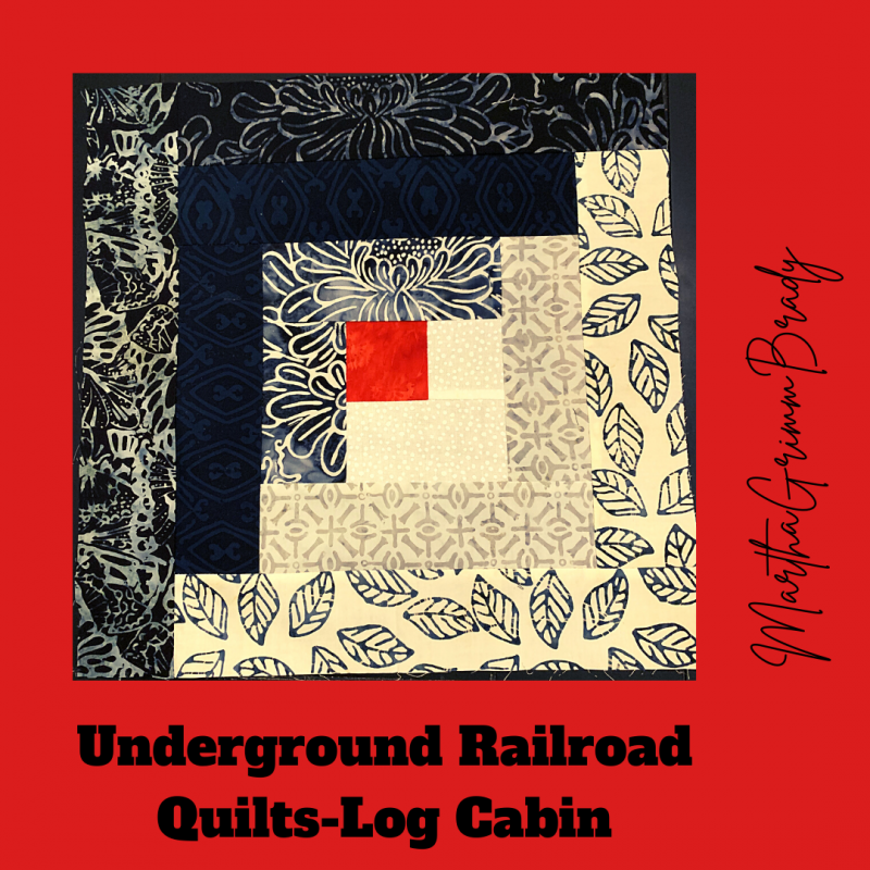 This is the final post in our Underground Railroad Quilt series. I hoe you enjoyed it. Today we cover the Log Cabin Block & the Bowtie Block. As a bonus, I talked a bit about Harriet Tubman (1820-1913) a major player in the Underground Railroad. #blackhistorymonth #Undergroundrailroad #undergroundrailroadquilts.