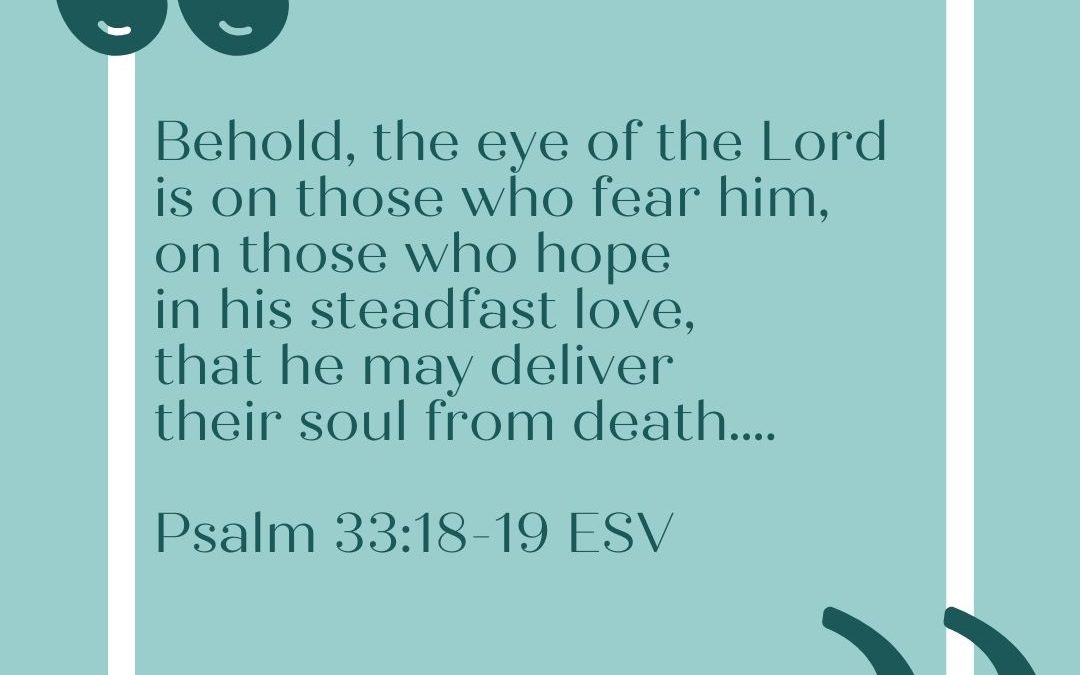 GOD PROMISES TO DELIVER US FROM ETERNAL DEATH…