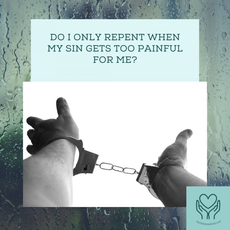 If I only repent when my sin becomes too painful to me, I'm not really living a lifestyle of repentance. I do need to repent when I get uncomfortable in my sin. But I need to get uncomfortable sooner. #lentenseason #repentence #marthagrimmbrady