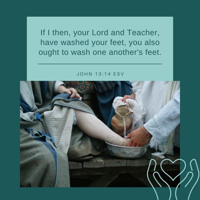 The new mandate is to lo love one another. Jesus washed their feet to show them one way to do it. It wasn't easy. Washing feet back then was humbling both for the one washing and the one being washed.