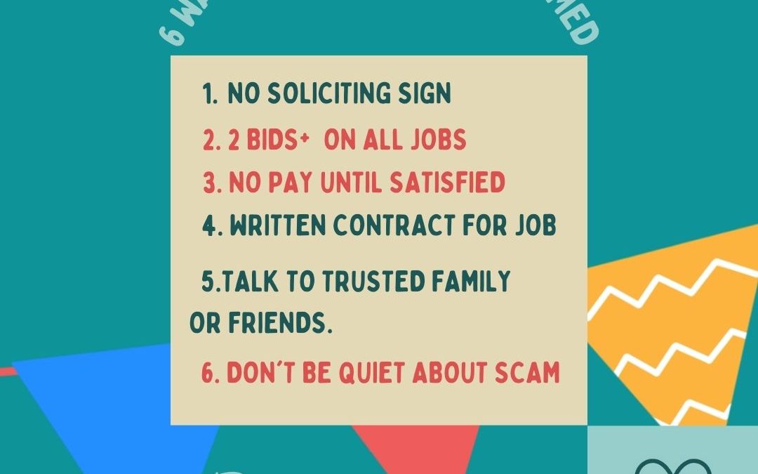6 WAYS TO AVOID SCAMS…