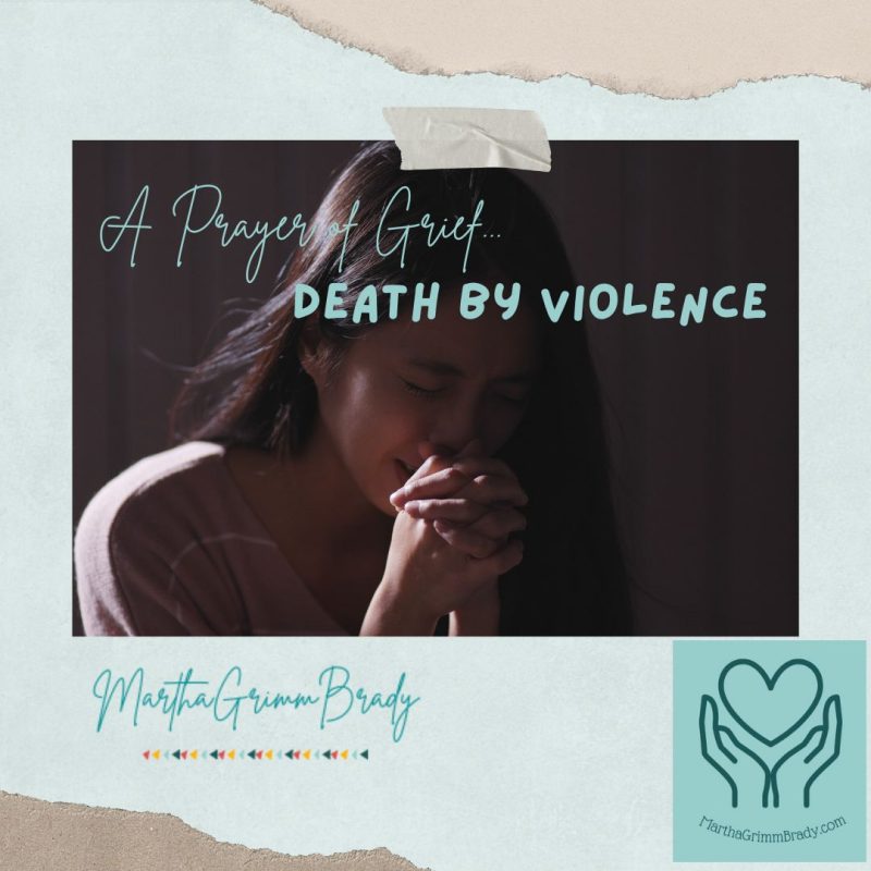 Photo of grieving woman bowing in prayer.