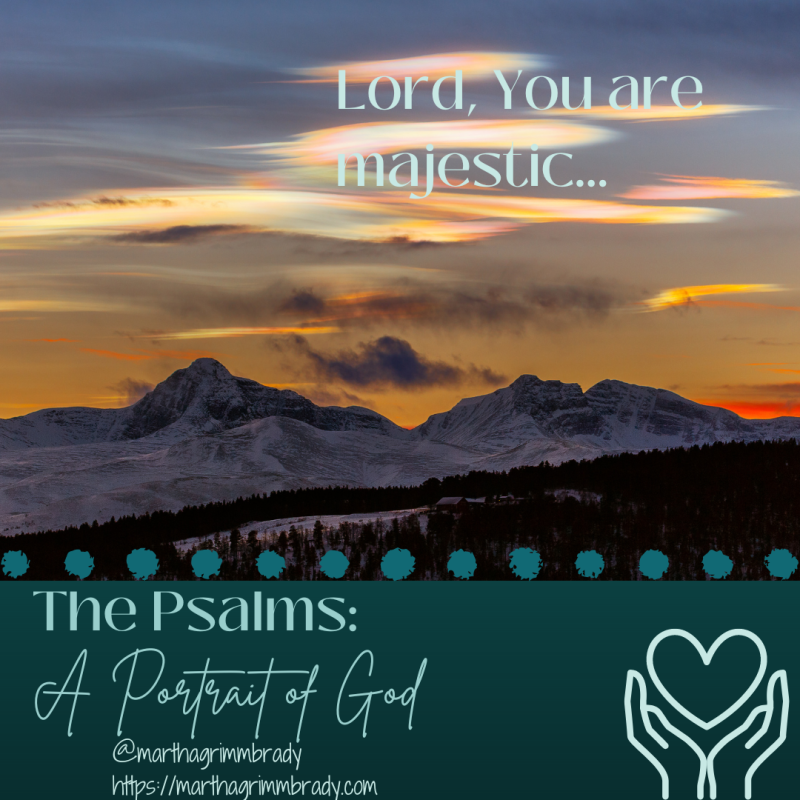 Photo of majestic mountains at sunset.